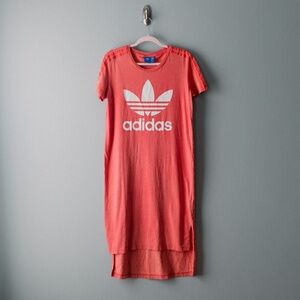 ADIDAS | Originals Ocean Elements Washed Stonewash Pink Tee Dress Size Medium